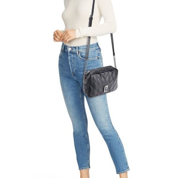 Karl Lagerfeld Paris Lafayette camera bag in snakeskin-embossed leather black - Picture 2 of 10